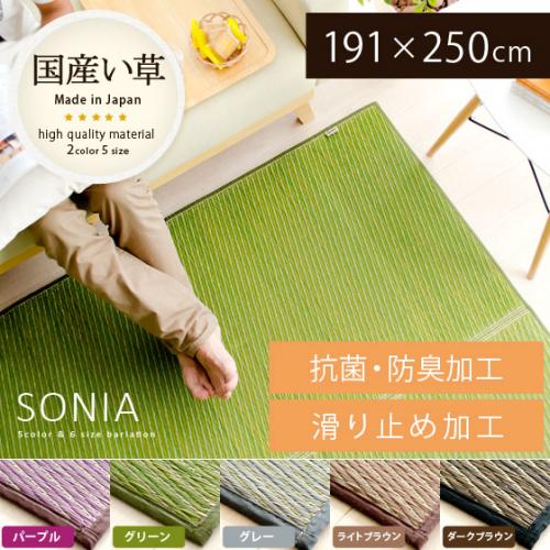 純国産 い草ラグ SONIA〔ソニア〕191×250cm